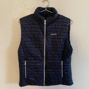 Musto Women’s Quilted Puffer Vest – Navy Blue – Size 10 (UK 14 / EU 42)